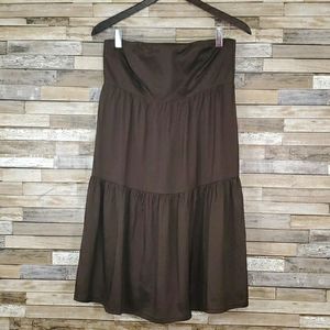 Brown Banana Republic Strapless Dress